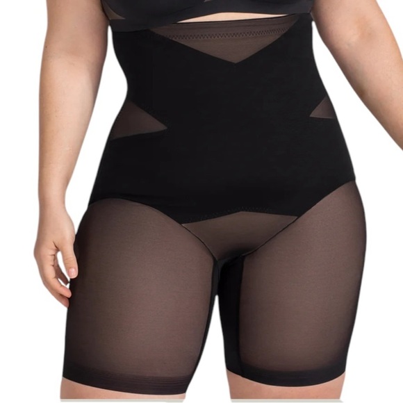 NEW  HONEYLOVE short shaper Black High-Waisted Shapewear Shorts - Picture 1 of 4